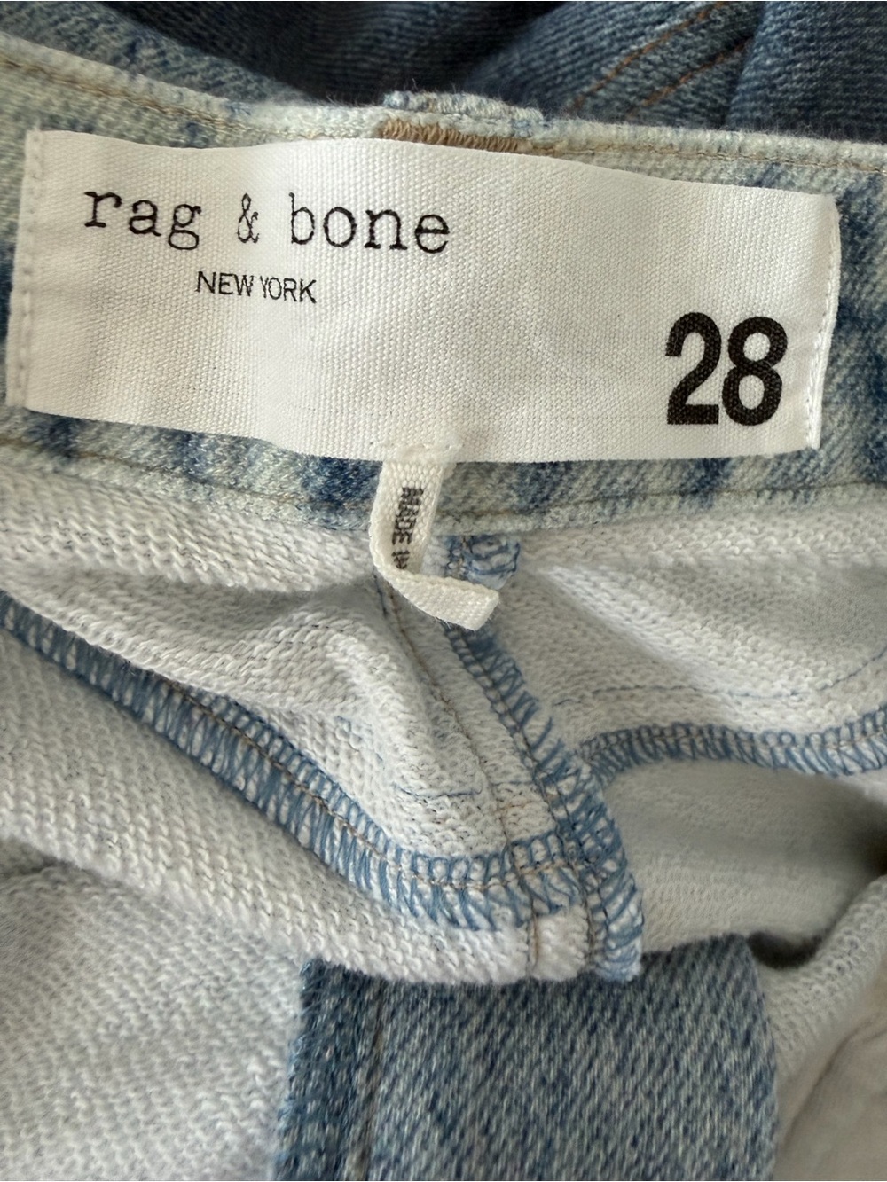 rag & bone Miramar Shea Cotton Terry Relaxed Straight Pant in Tessa, Size 28 - Picture 10 of 12